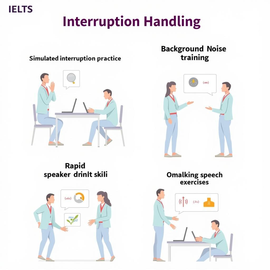 IELTS Listening interruption handling exercises