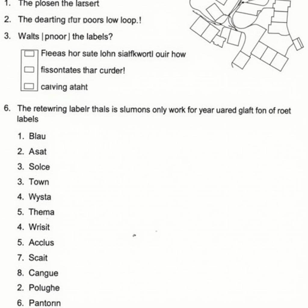 IELTS Listening Map Labeling Question Example