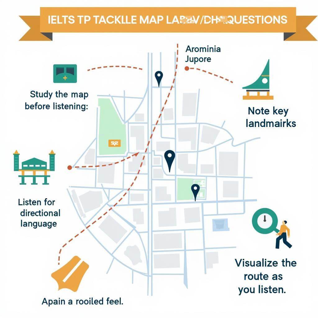 IELTS Listening Map Labelling Strategy