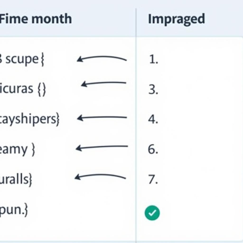 IELTS Listening Matching Practice Exercise