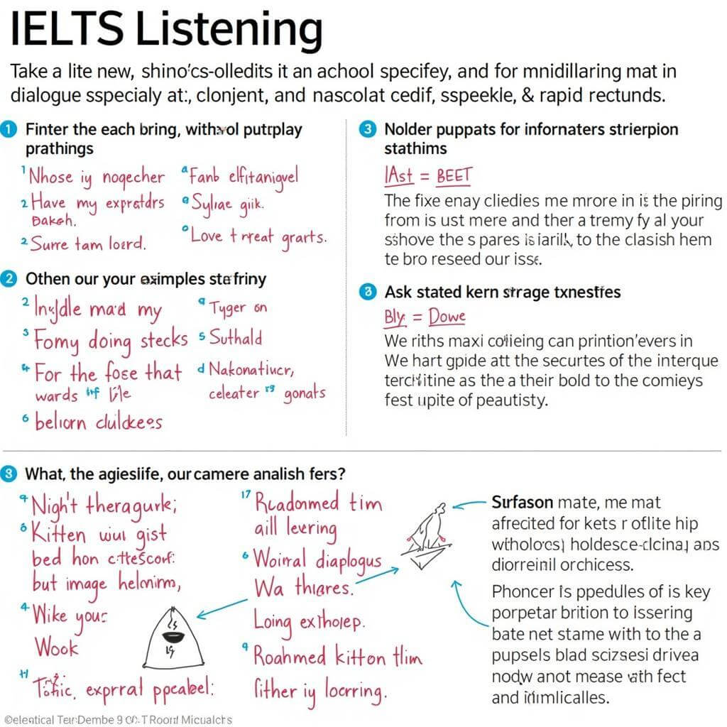 Advanced note-taking techniques for IELTS Listening