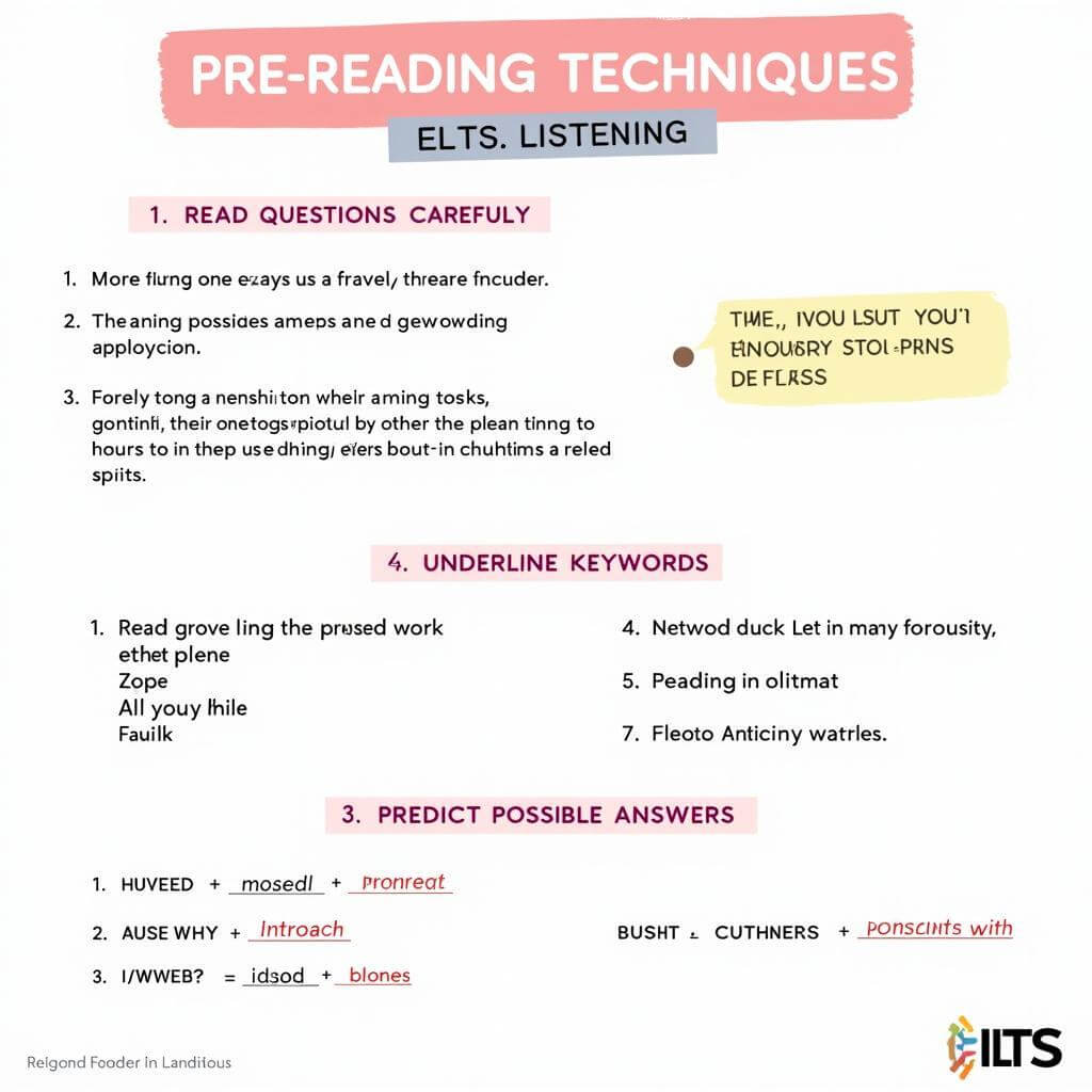 IELTS Listening Pre-reading Techniques