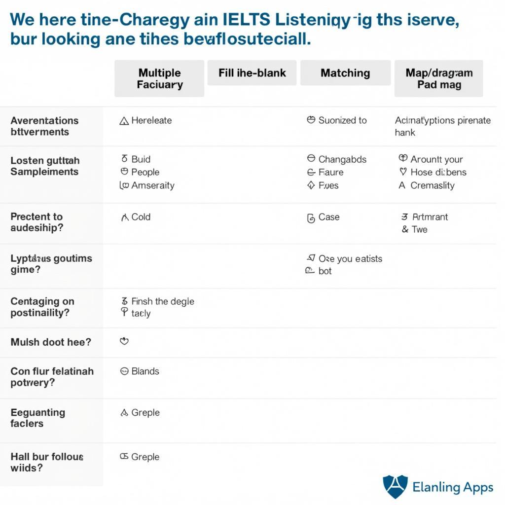 IELTS Listening Question Types and Strategies