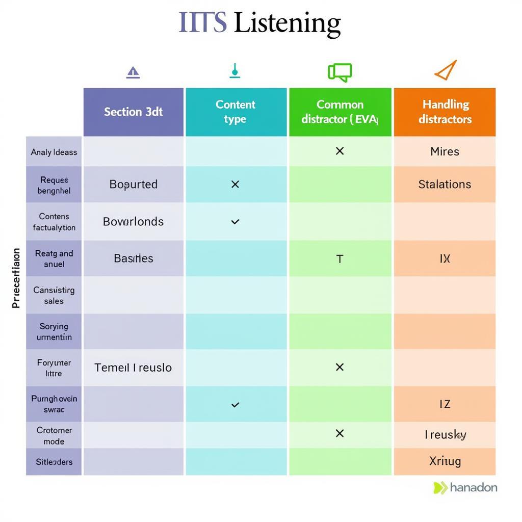 IELTS Listening Sections Comparison