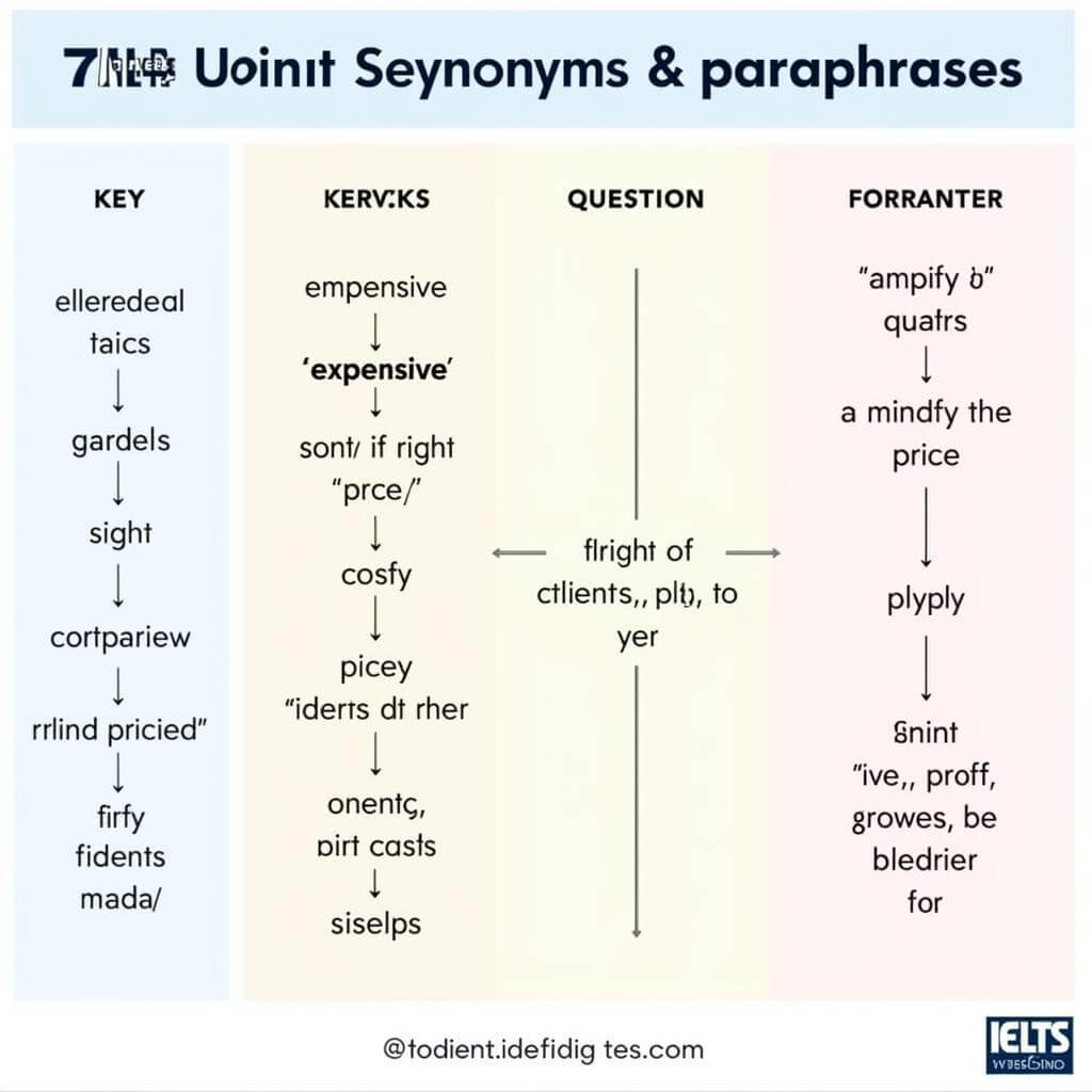 IELTS Listening Synonyms and Paraphrases