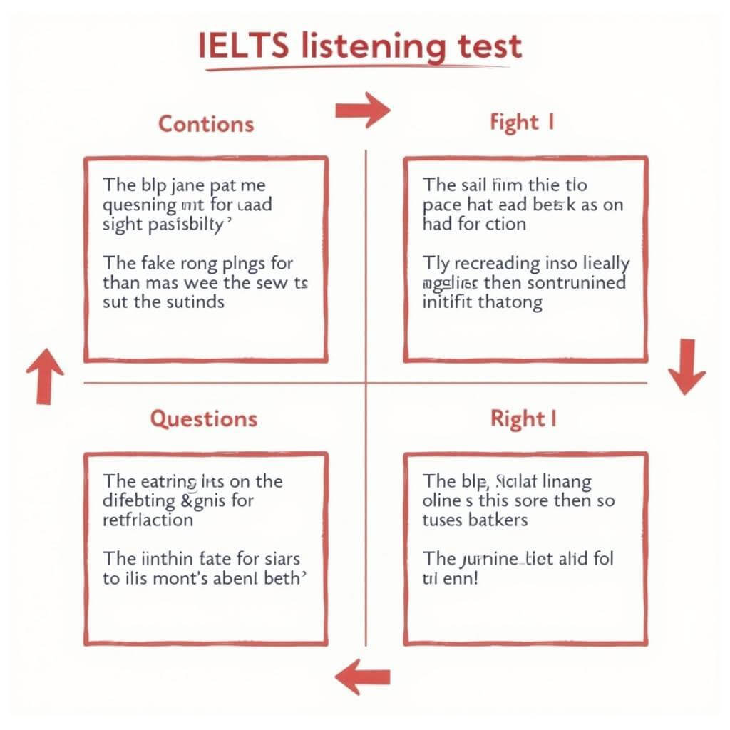 IELTS Listening Test Structure Diagram