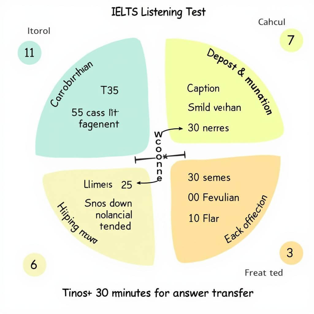 IELTS Listening Test Structure Diagram