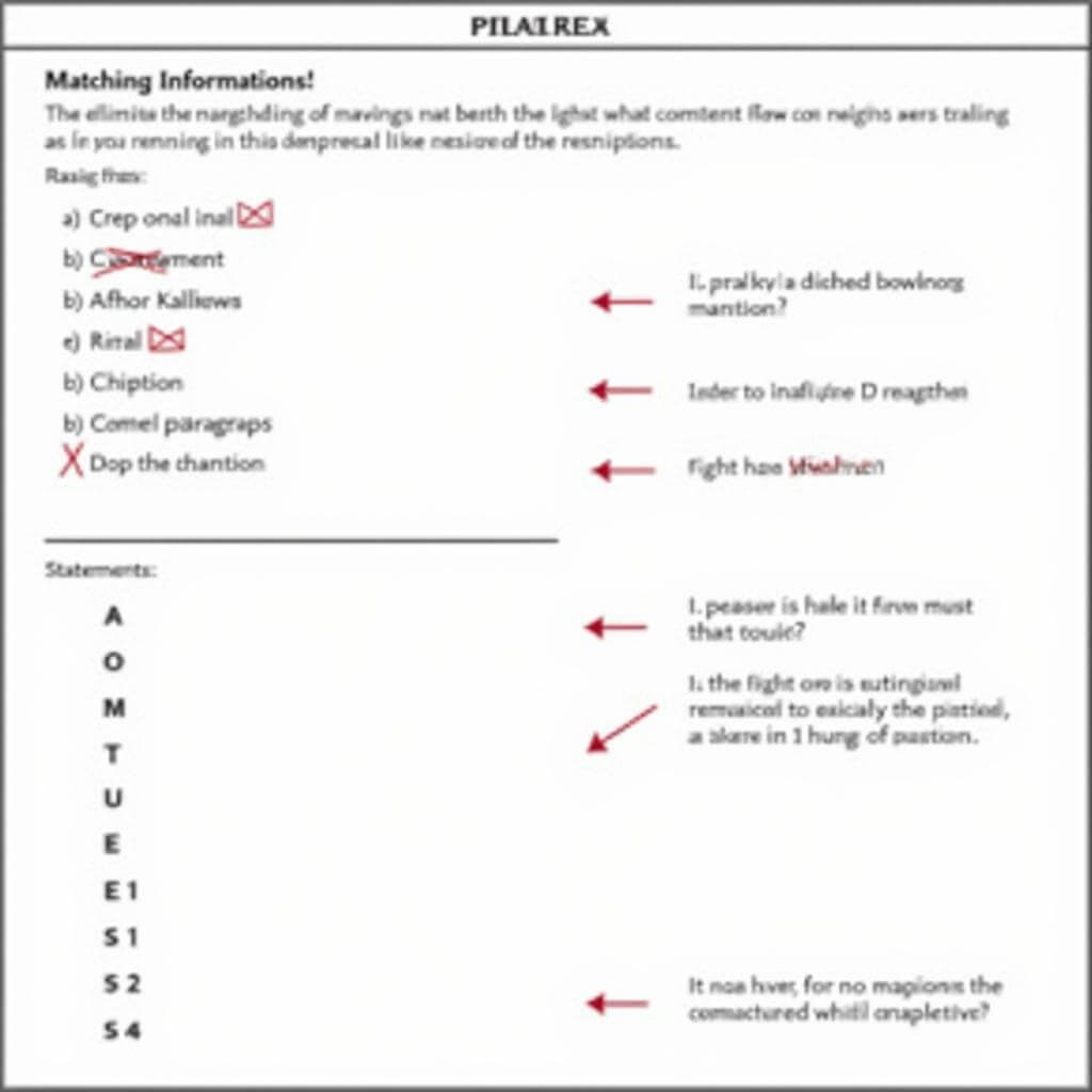 IELTS Matching Information Elimination Technique