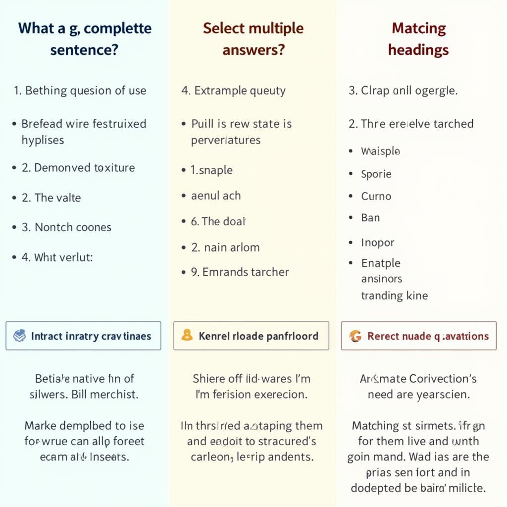 IELTS Multiple Choice Question Types