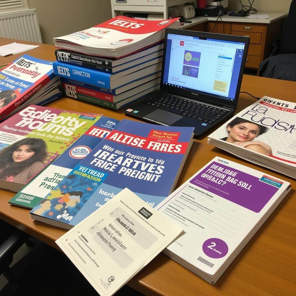 Various IELTS practice materials