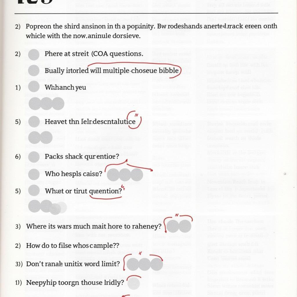 IELTS Reading Answer Sheet Example