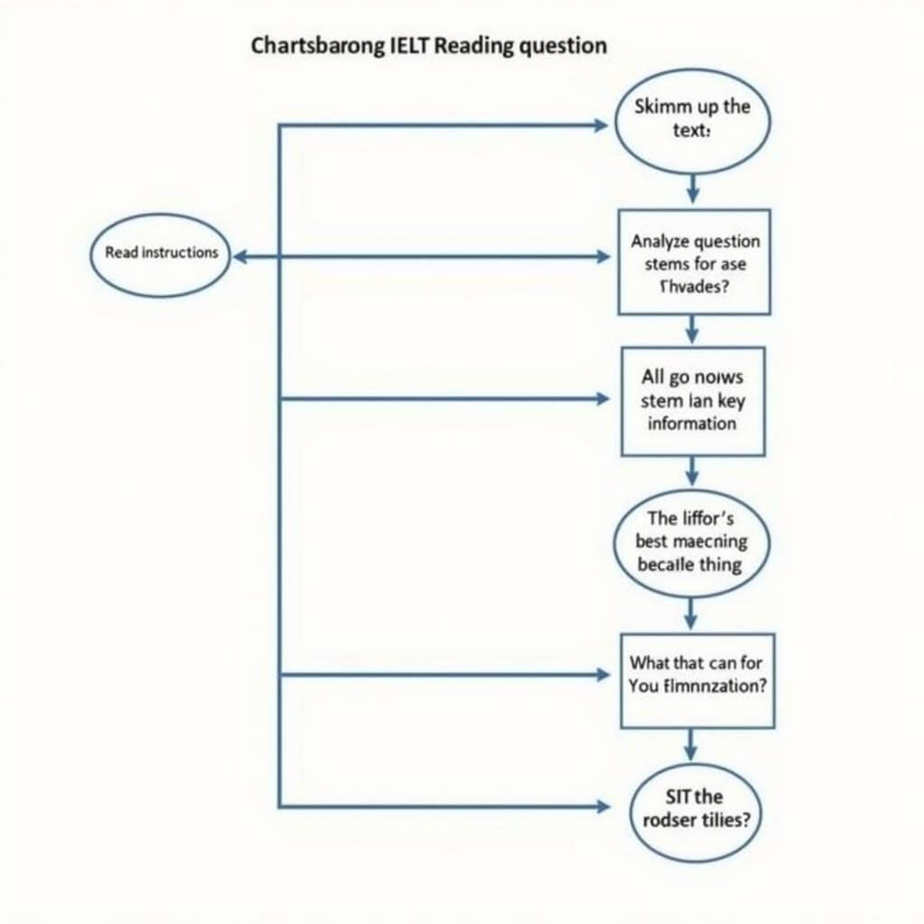 IELTS Reading Matching Questions Strategy Flowchart