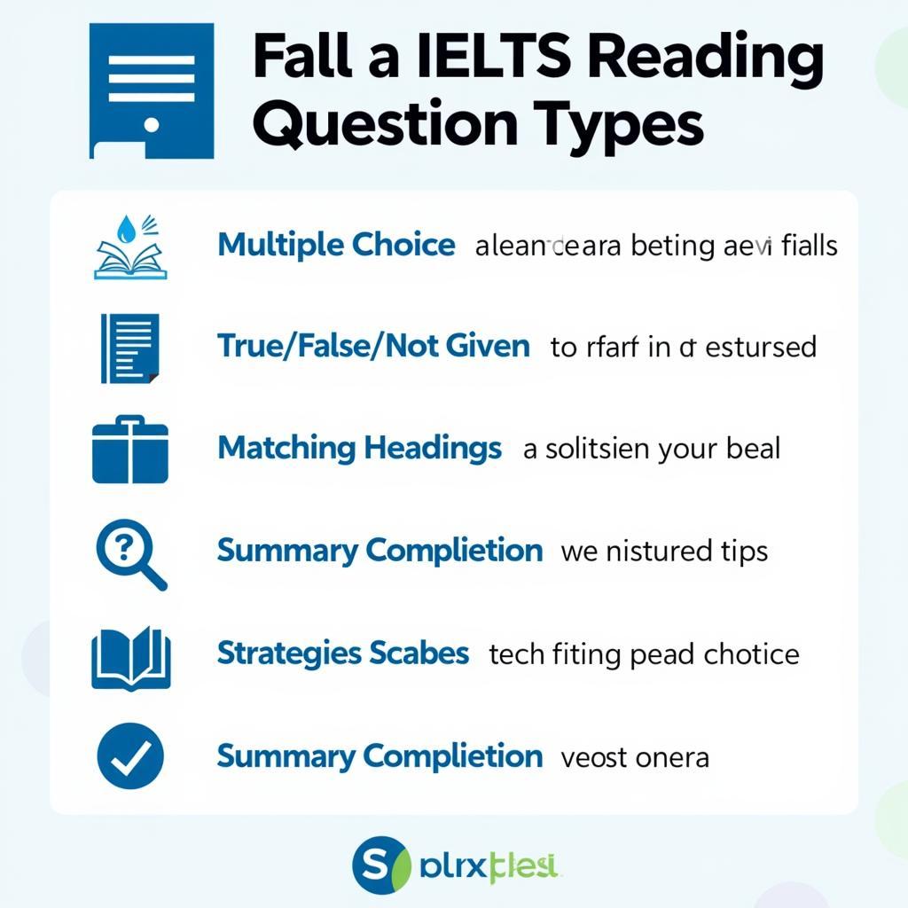 Strategies for different IELTS Reading question types