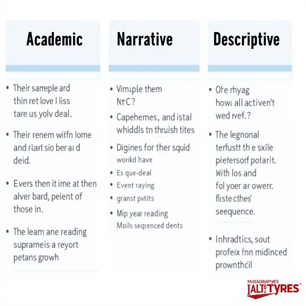 IELTS Reading Text Types Comparison