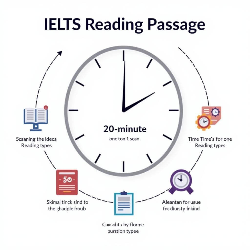 IELTS Reading Time Management Diagram