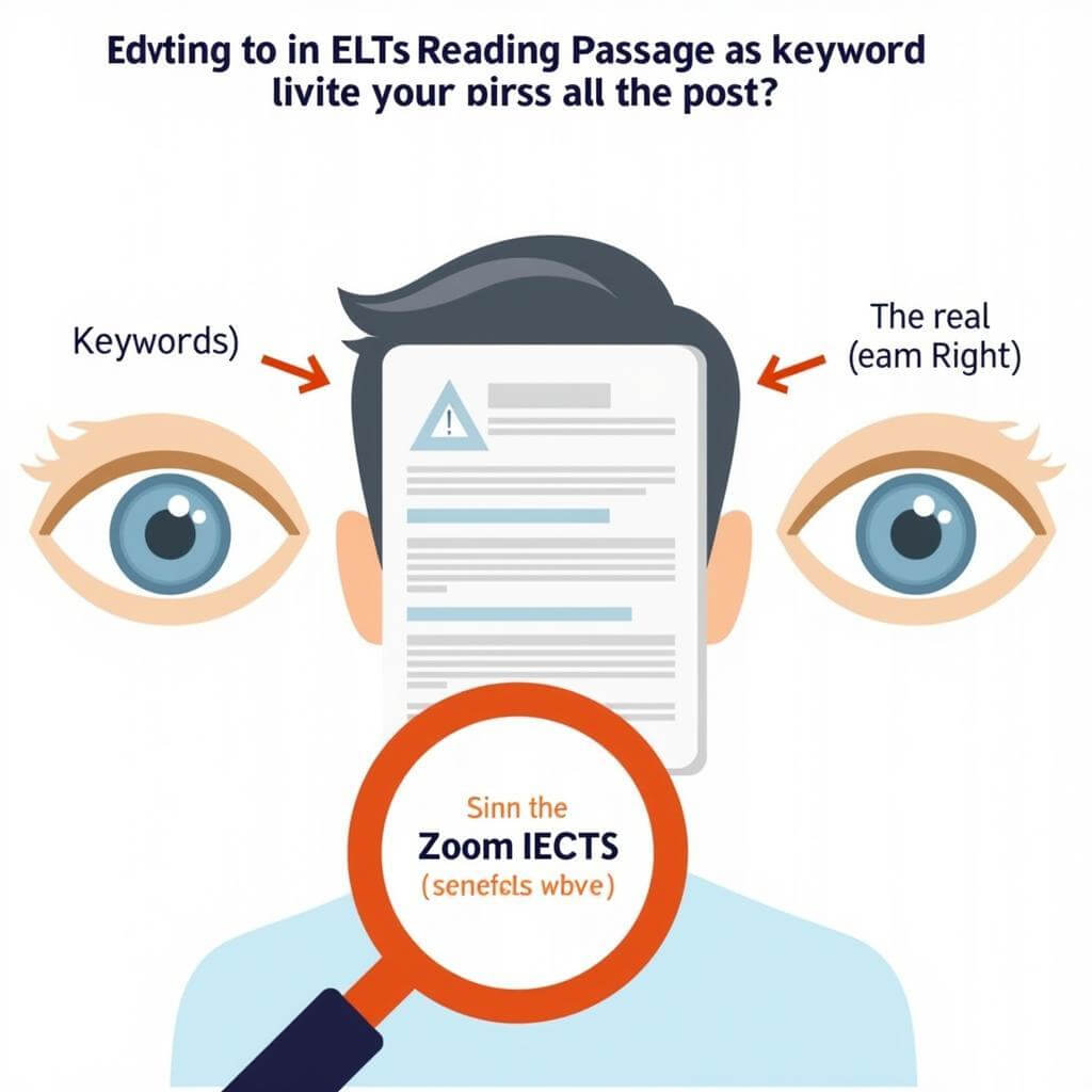 Illustration of IELTS scanning technique