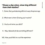 IELTS Speaking Cue Card: Describing a Different Routine