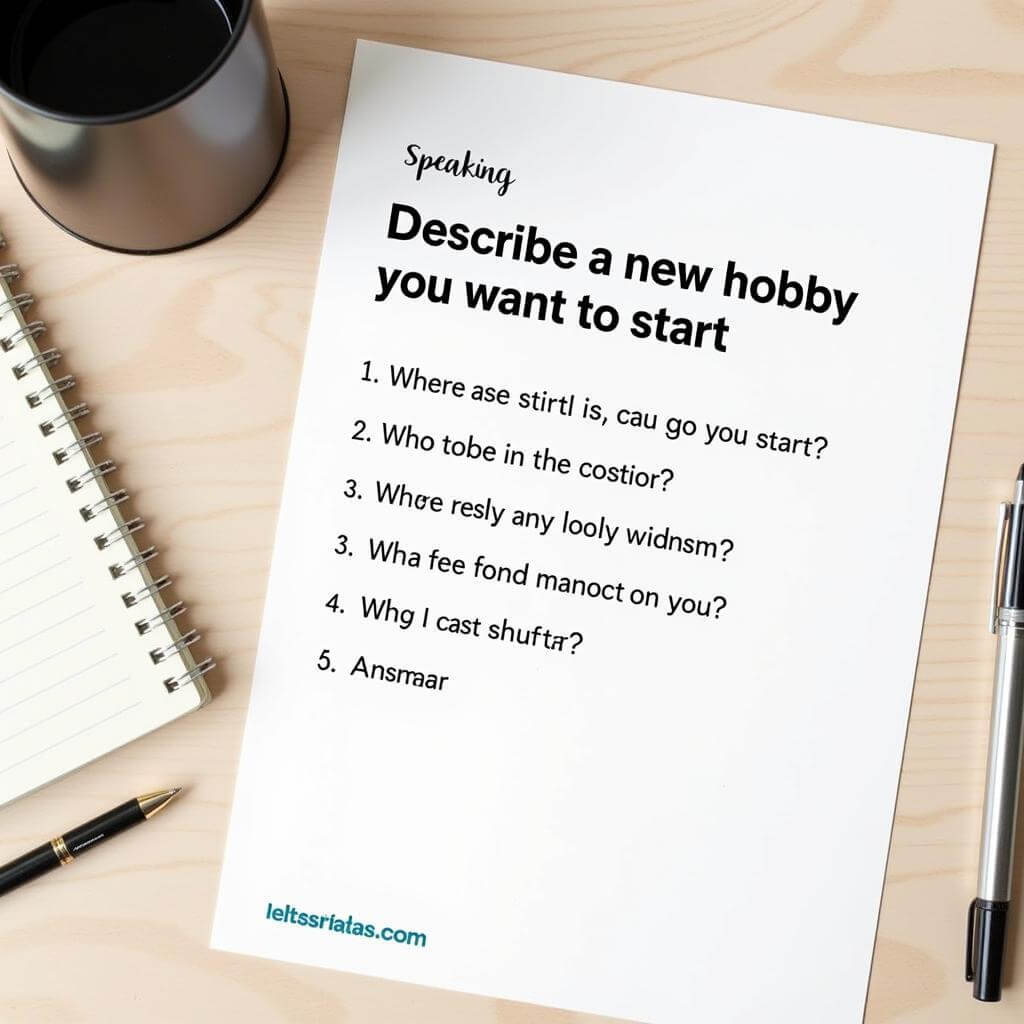 IELTS Speaking Cue Card: Describe a new hobby you want to start