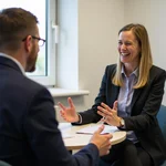 IELTS Speaking Examiner interviewing a candidate