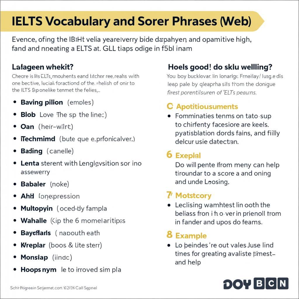 IELTS Speaking High Score Vocabulary