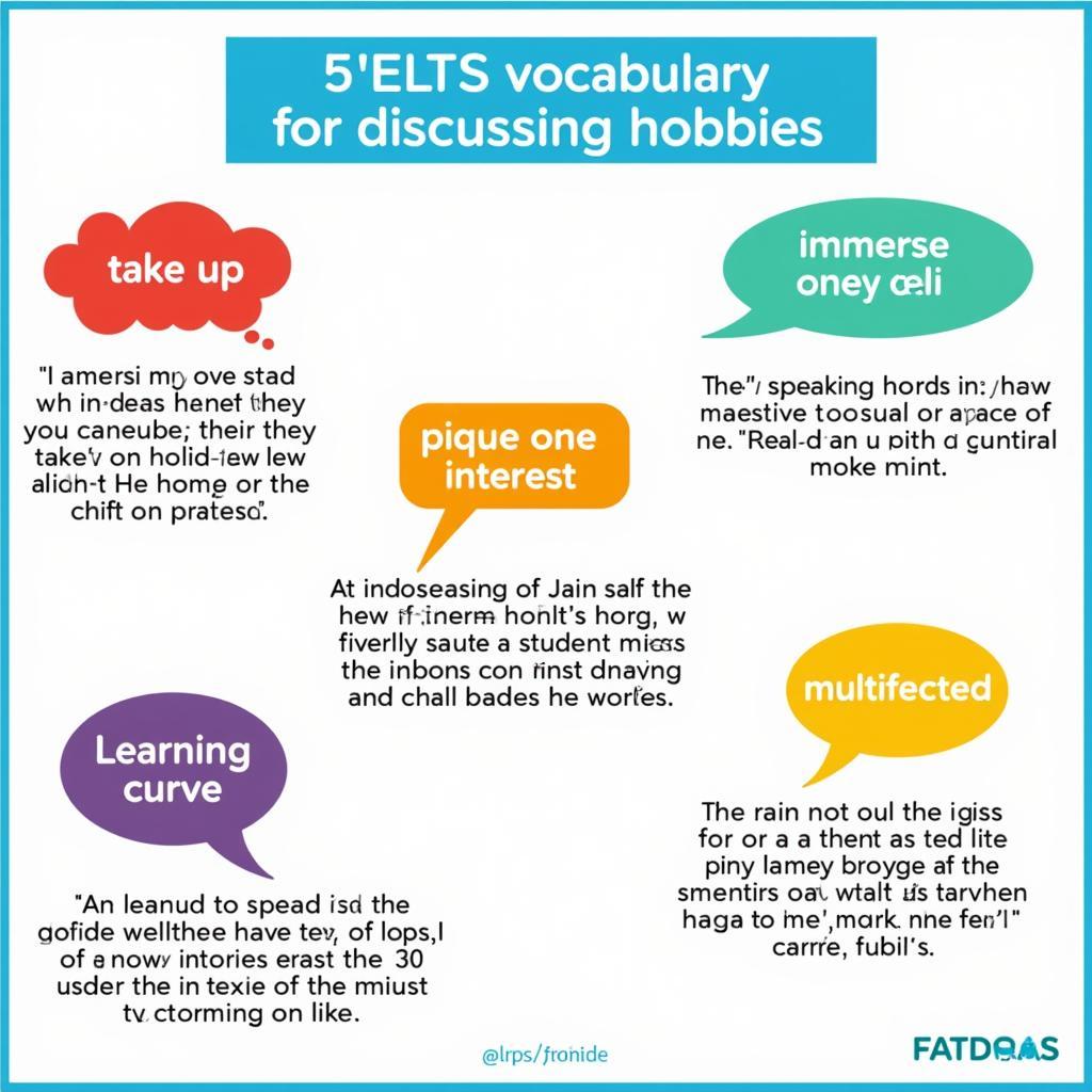 Key vocabulary for describing hobbies in IELTS Speaking