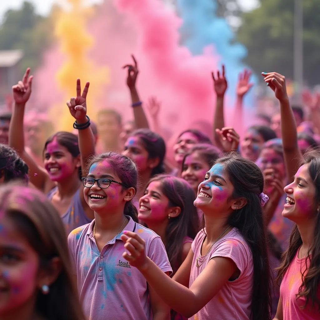 IELTS Speaking: Describing Holi Festival participation