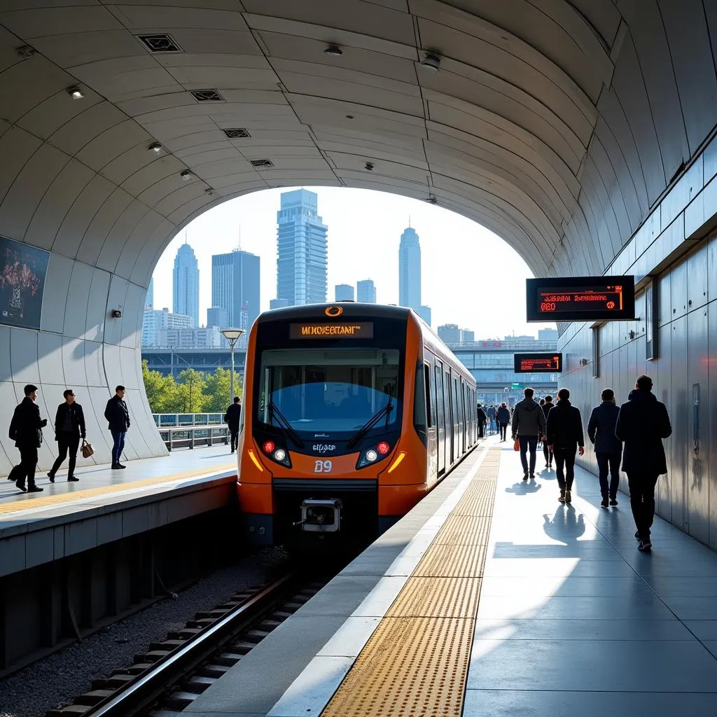 New metro system as a significant development in a city