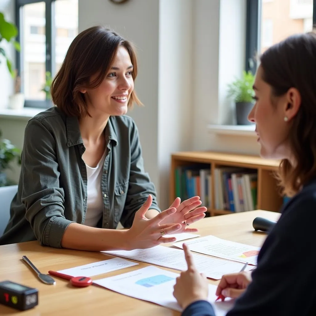 IELTS speaking practice session