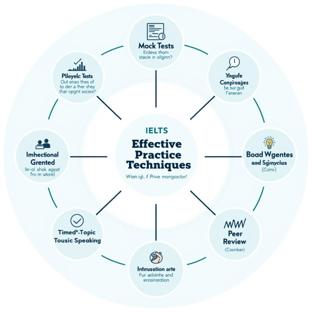 IELTS speaking practice methods diagram