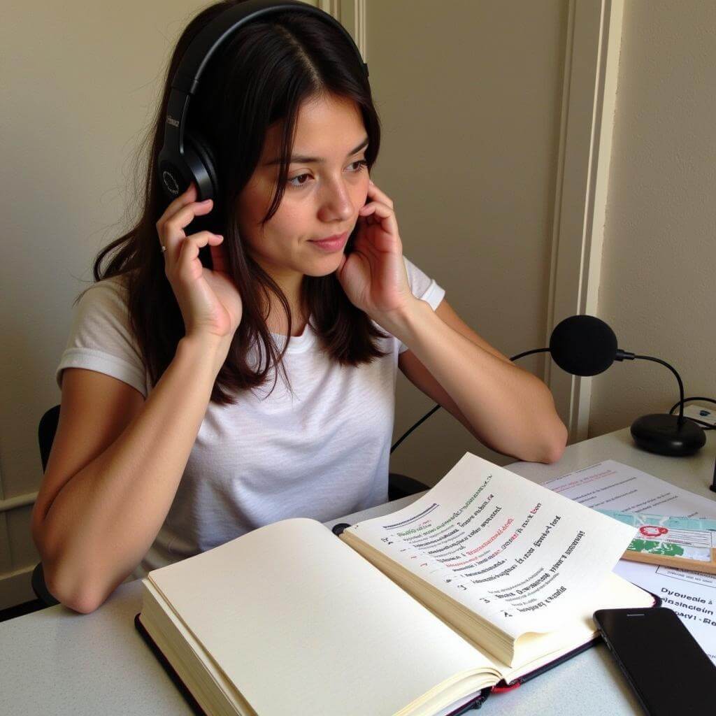 IELTS speaking practice recording analysis