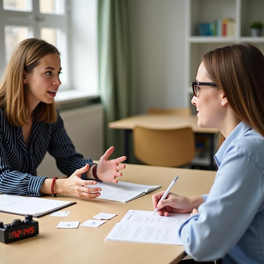 IELTS Speaking practice session