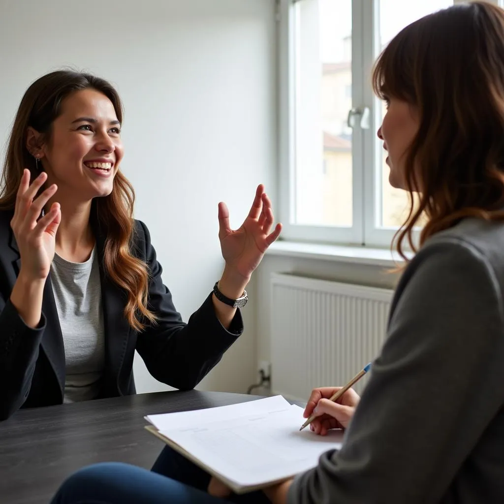 IELTS Speaking practice session