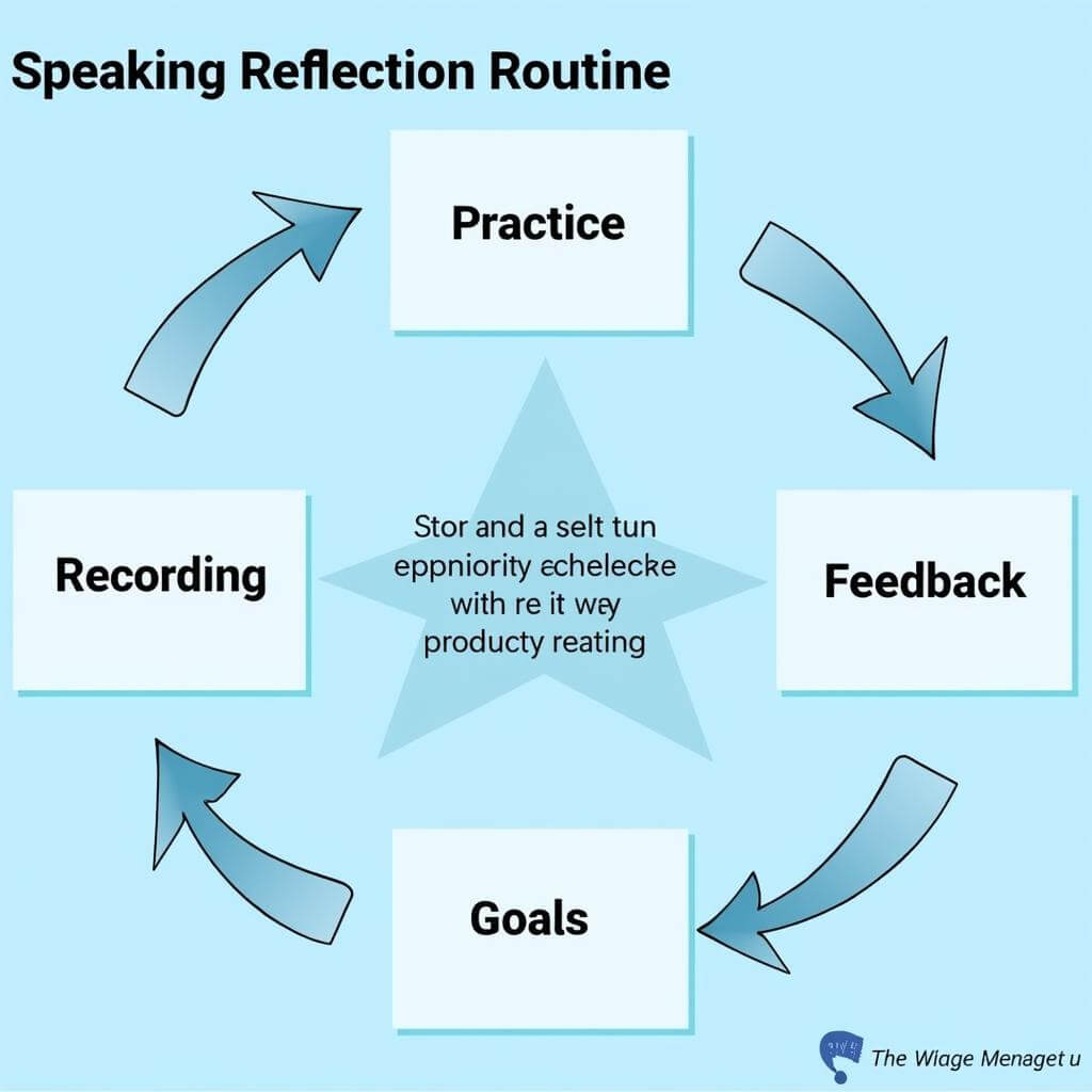 IELTS Speaking reflection routine flowchart