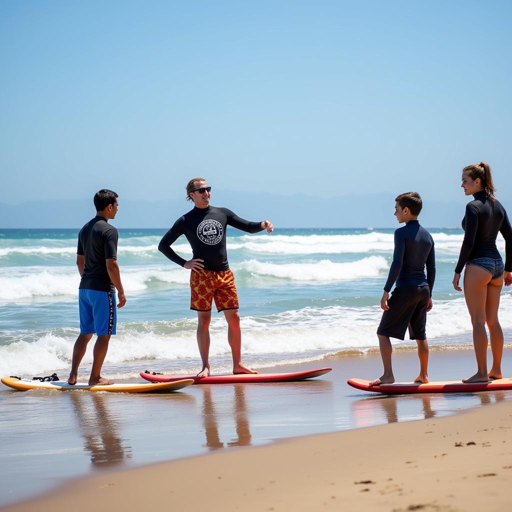 IELTS Speaking: Describing a surfing lesson experience