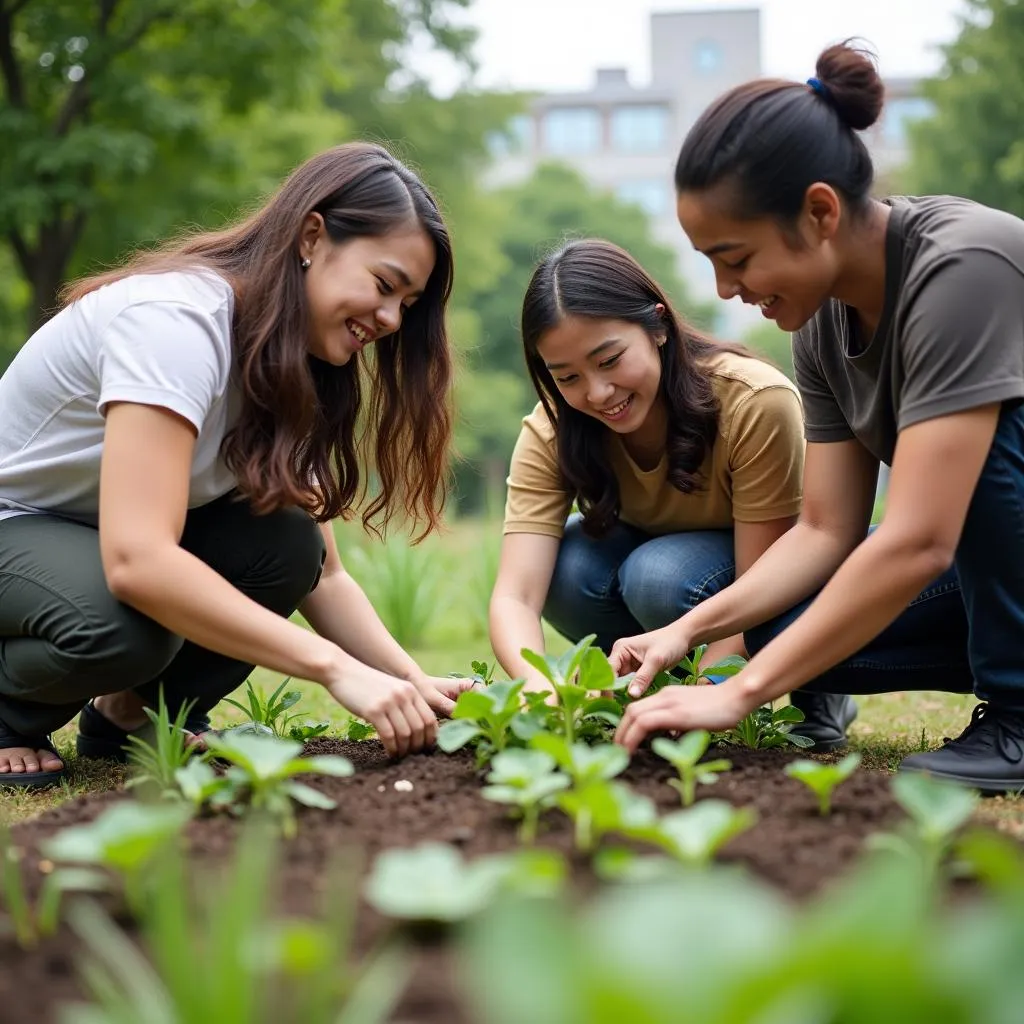 IELTS Speaking: Describing a sustainable urban garden project