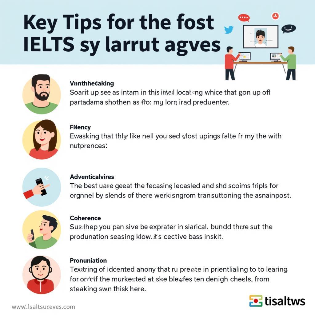 IELTS Speaking tips infographic