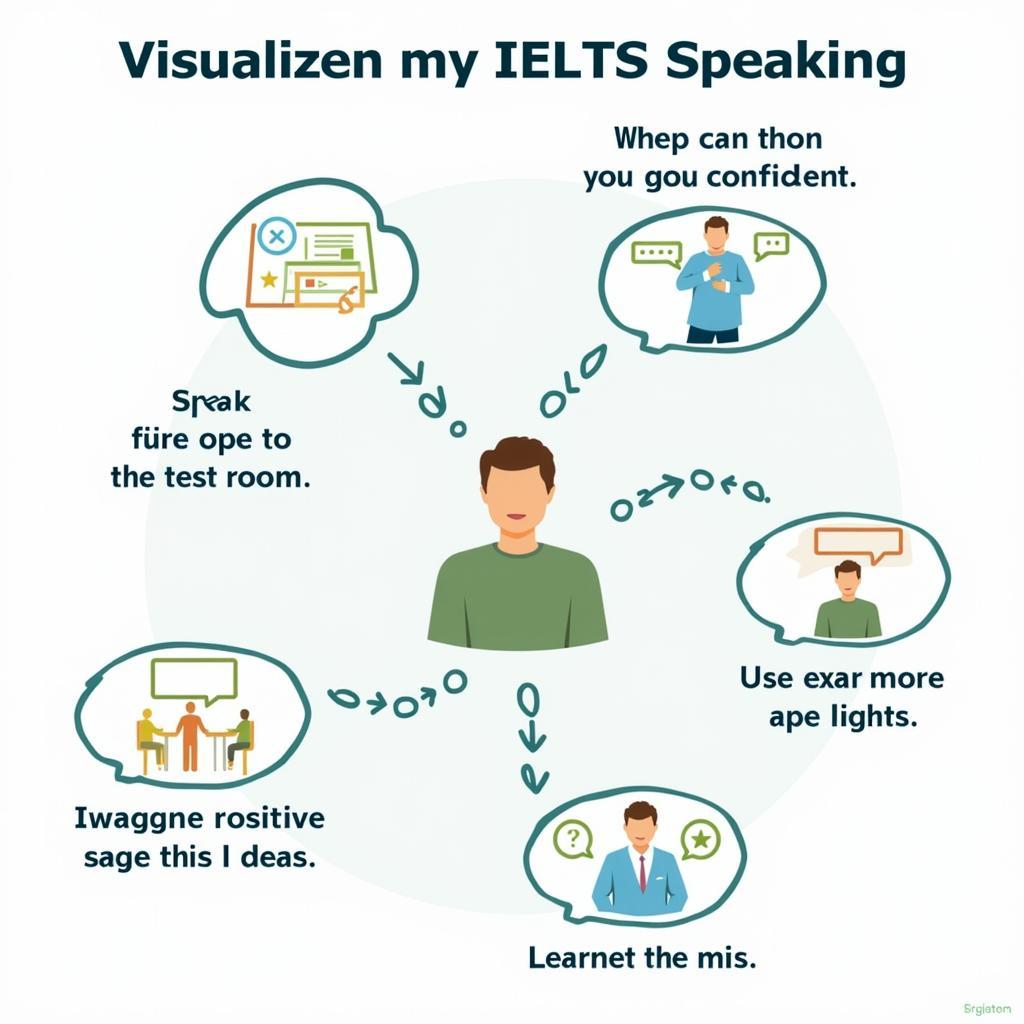 IELTS speaking visualization technique infographic