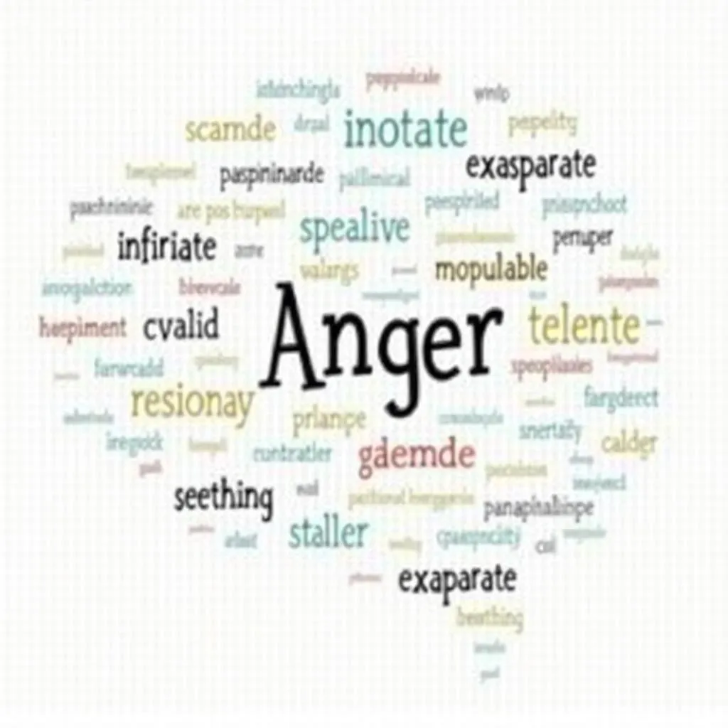 Key vocabulary for describing anger in IELTS speaking