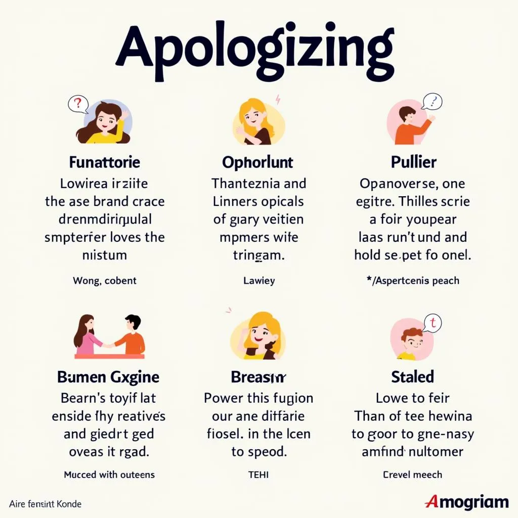 Key vocabulary for IELTS Speaking: Apologizing