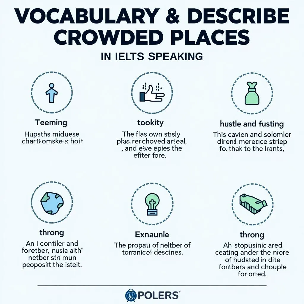 IELTS Speaking: Vocabulary for describing crowded places