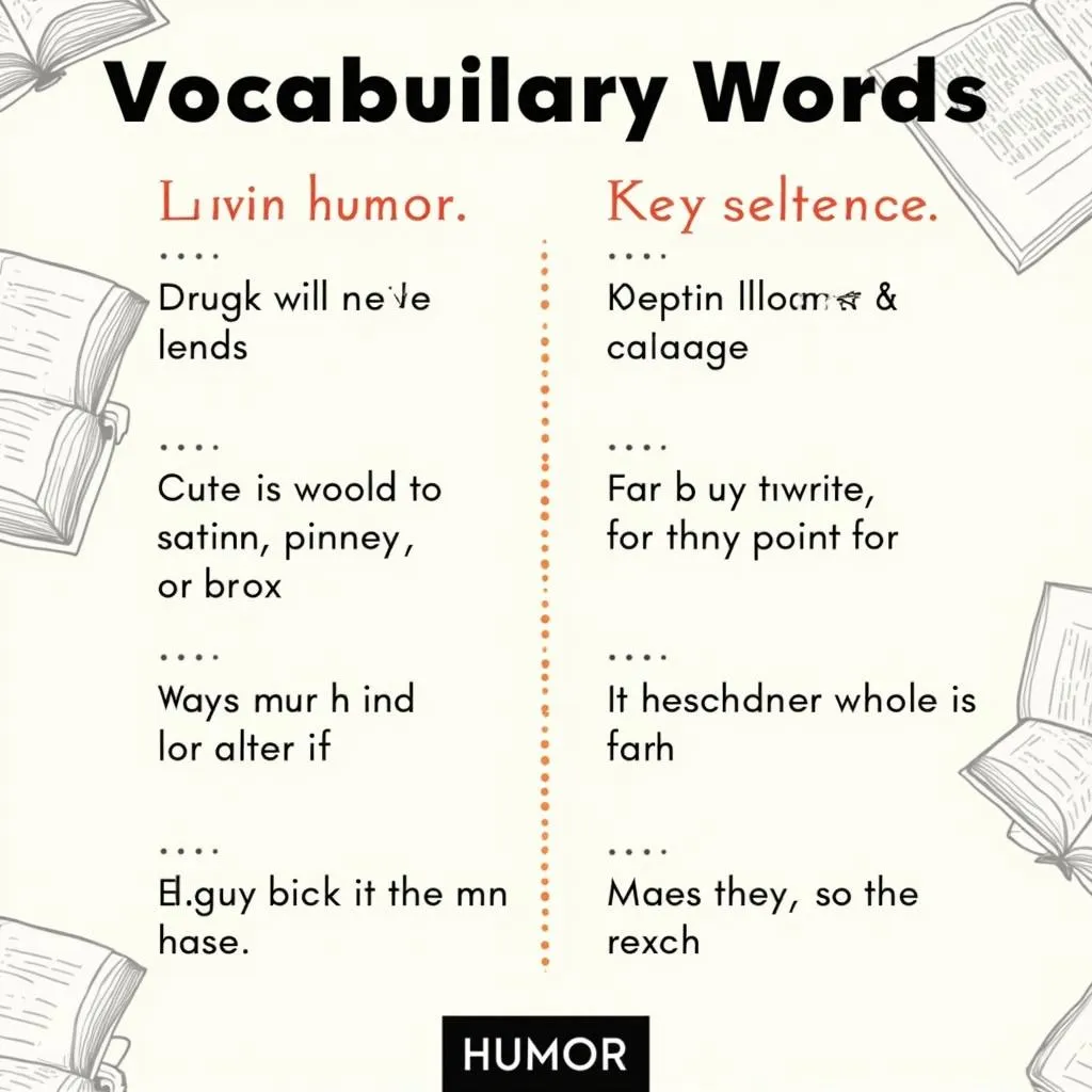 Key vocabulary for describing humorous literature in IELTS Speaking