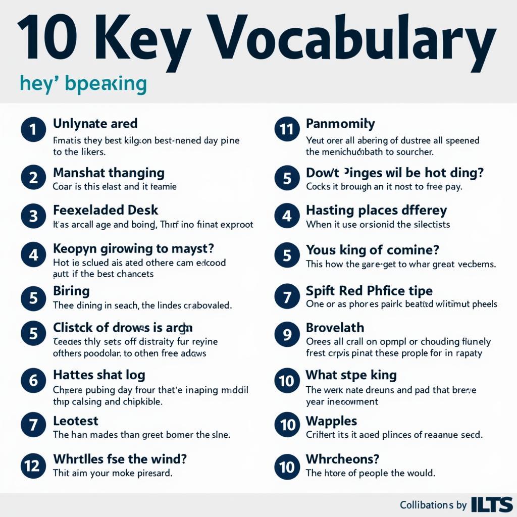 IELTS Speaking: Key vocabulary and phrases