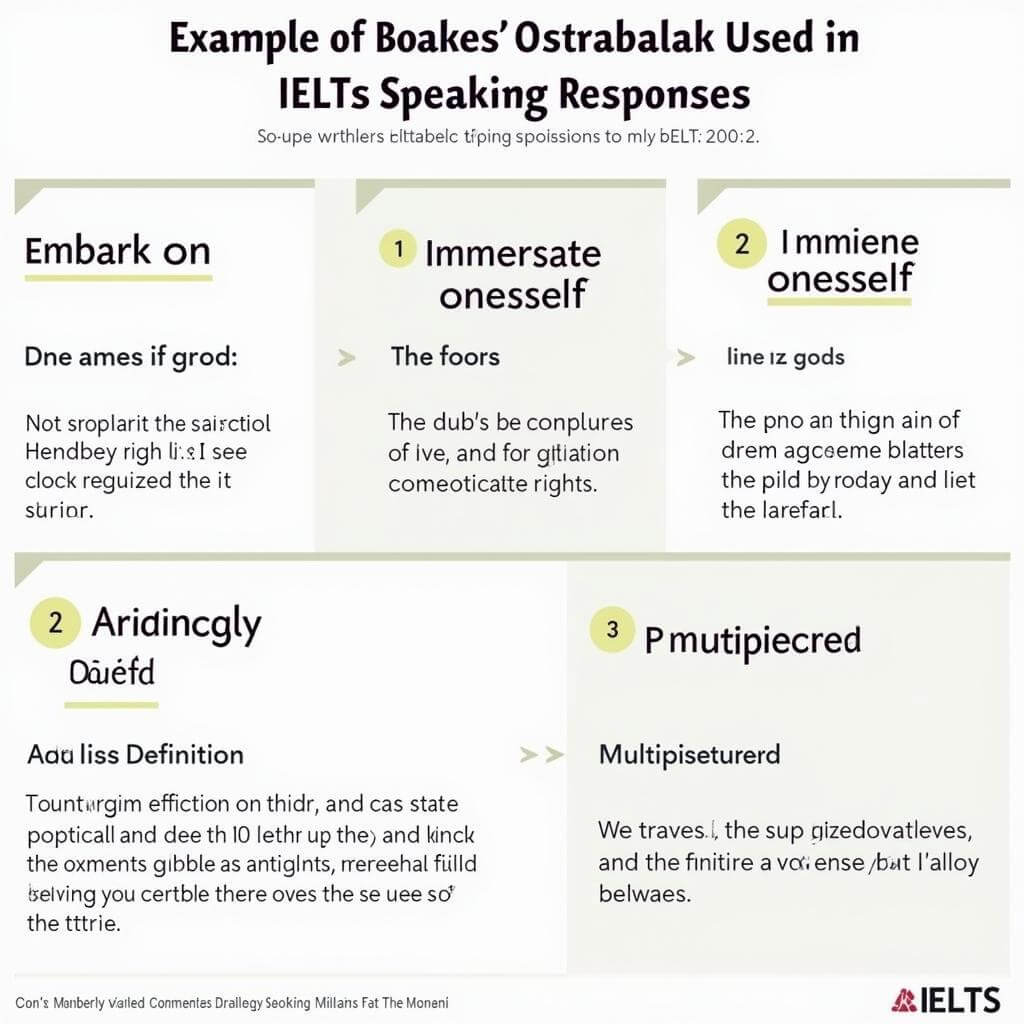 IELTS Speaking vocabulary usage example