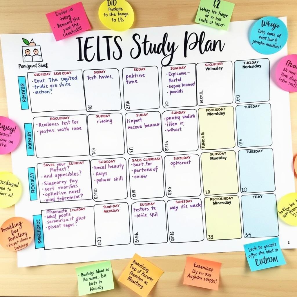 IELTS Study Plan Calendar