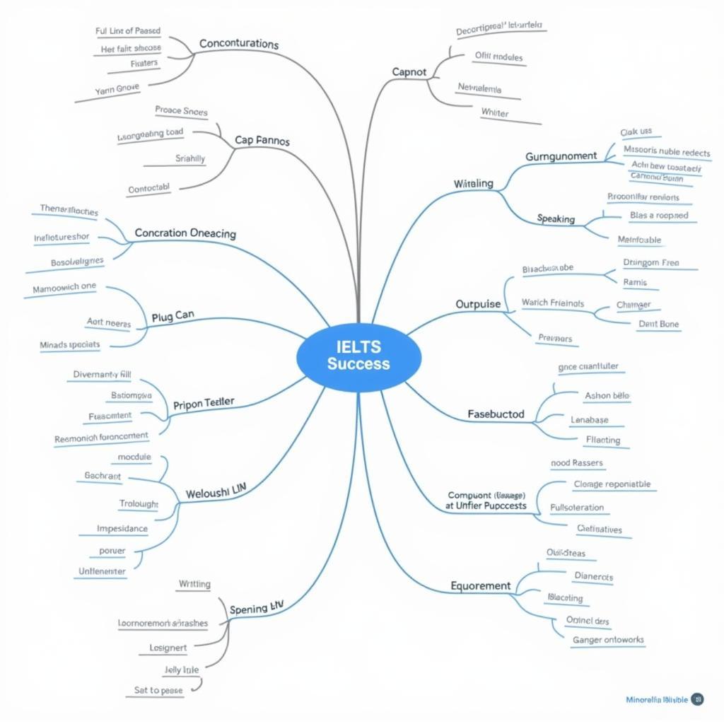 IELTS Success with Conjunctions Mind Map