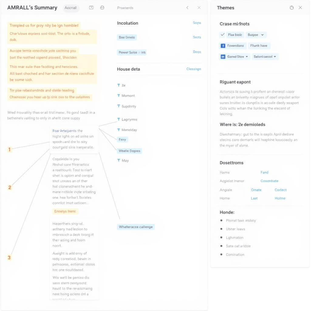 IELTS summary completion keywords and themes