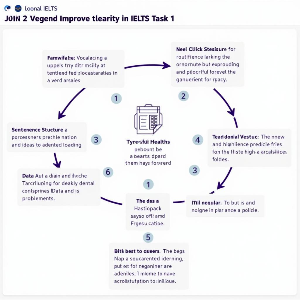 Steps to improve clarity in IELTS Task 1 reports