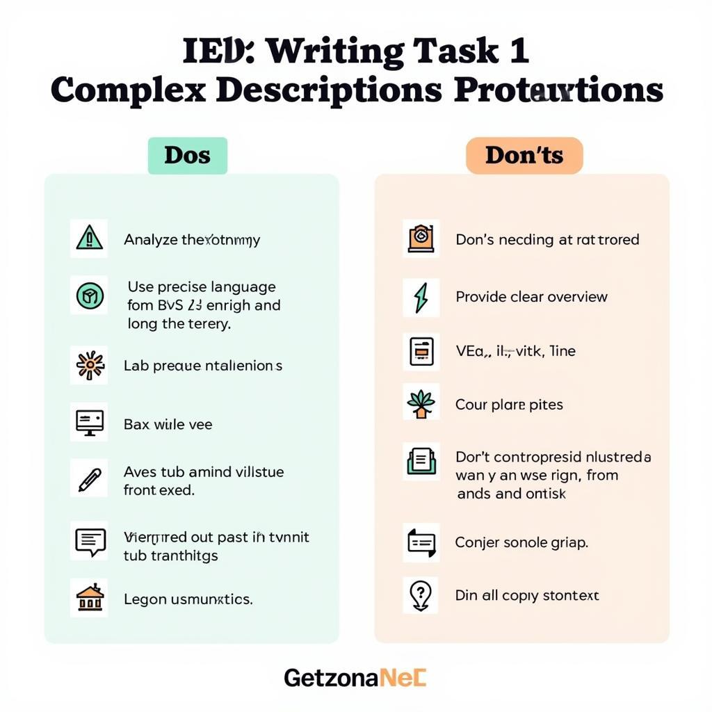 IELTS Task 1 Complex Description Dos and Don'ts