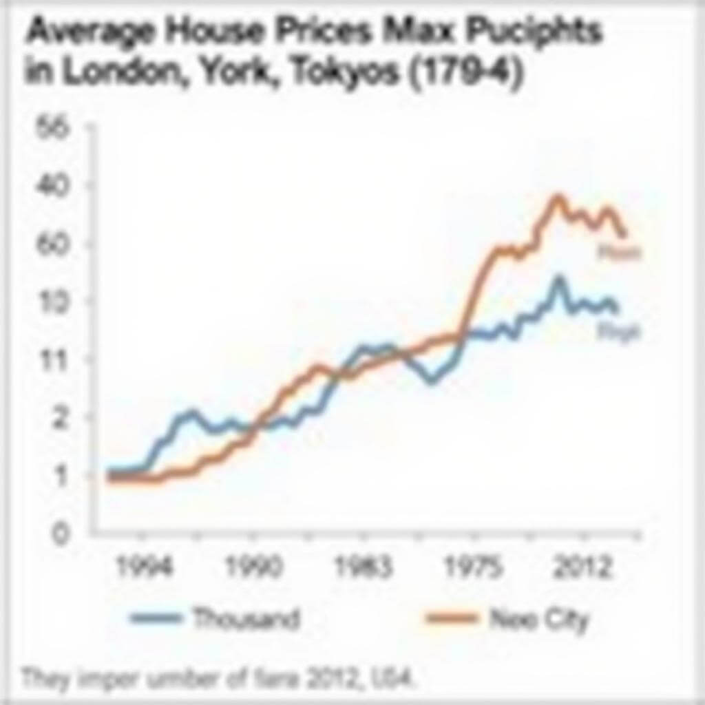 IELTS Task 1 Line Graph: House Prices in Three Cities