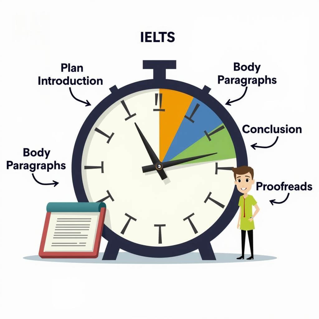 IELTS Task 2 Essay Time Management Clock